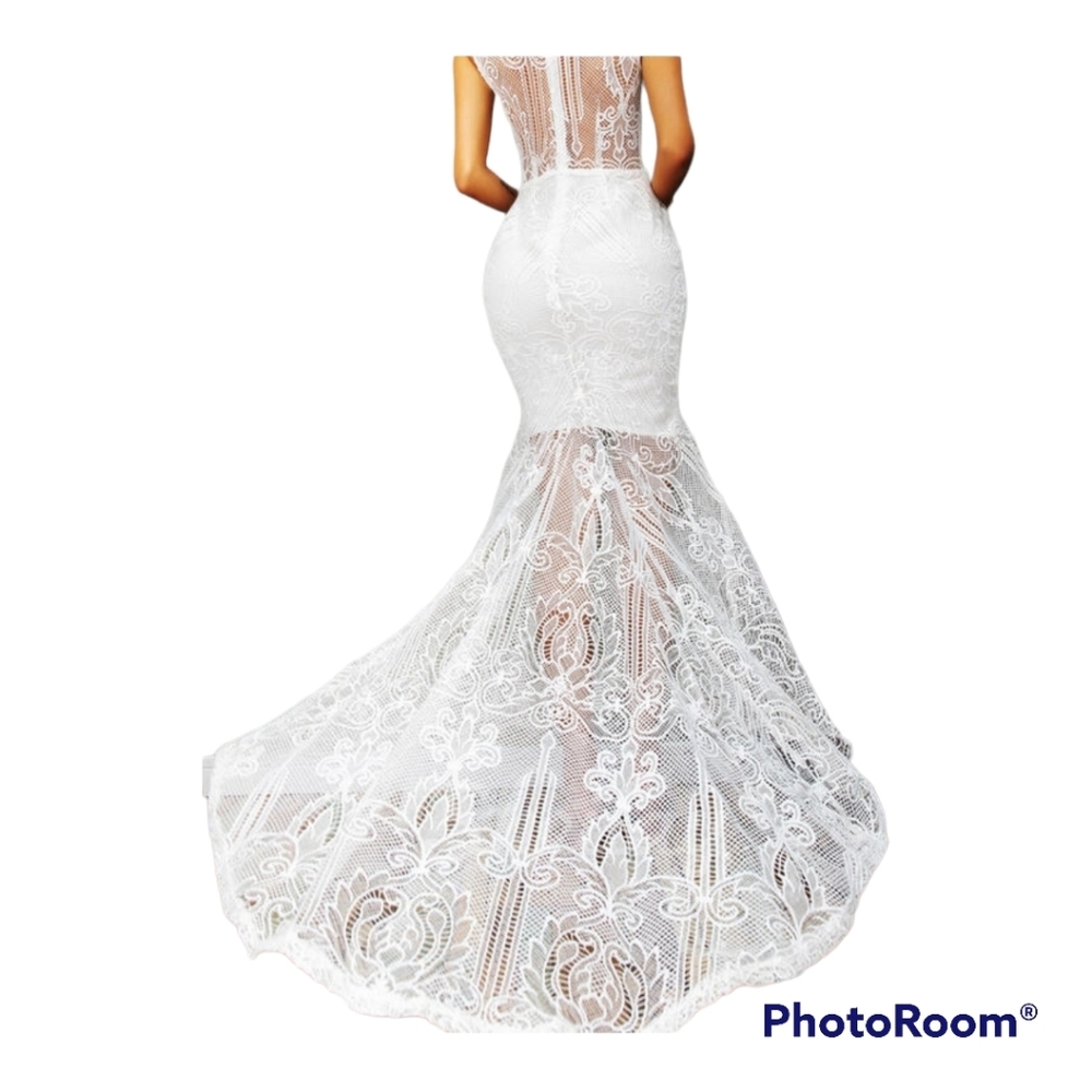 Lace Mermaid Prom/Wedding - Picture 2 of 13